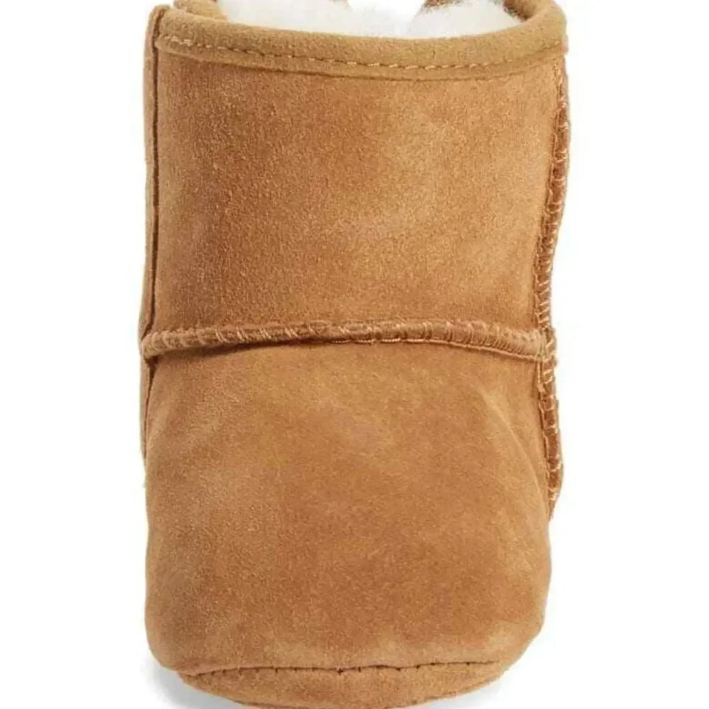 UGG Jesse Bow II 1018452I Kid's Boy's Chestnut Suede Ankle Bootie Shoes UGG386
